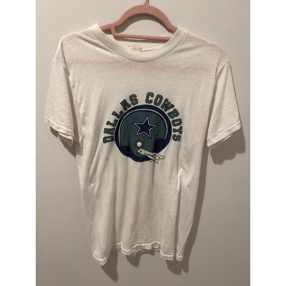 Vintage 80s Devknit Dallas Cowboys Single Stitch Graphic T-Shirt Large